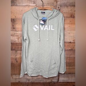 Vail Resorts Long Sleeve Shirt NWT Hooded Colorado Skiing Snowboard Snow Sports